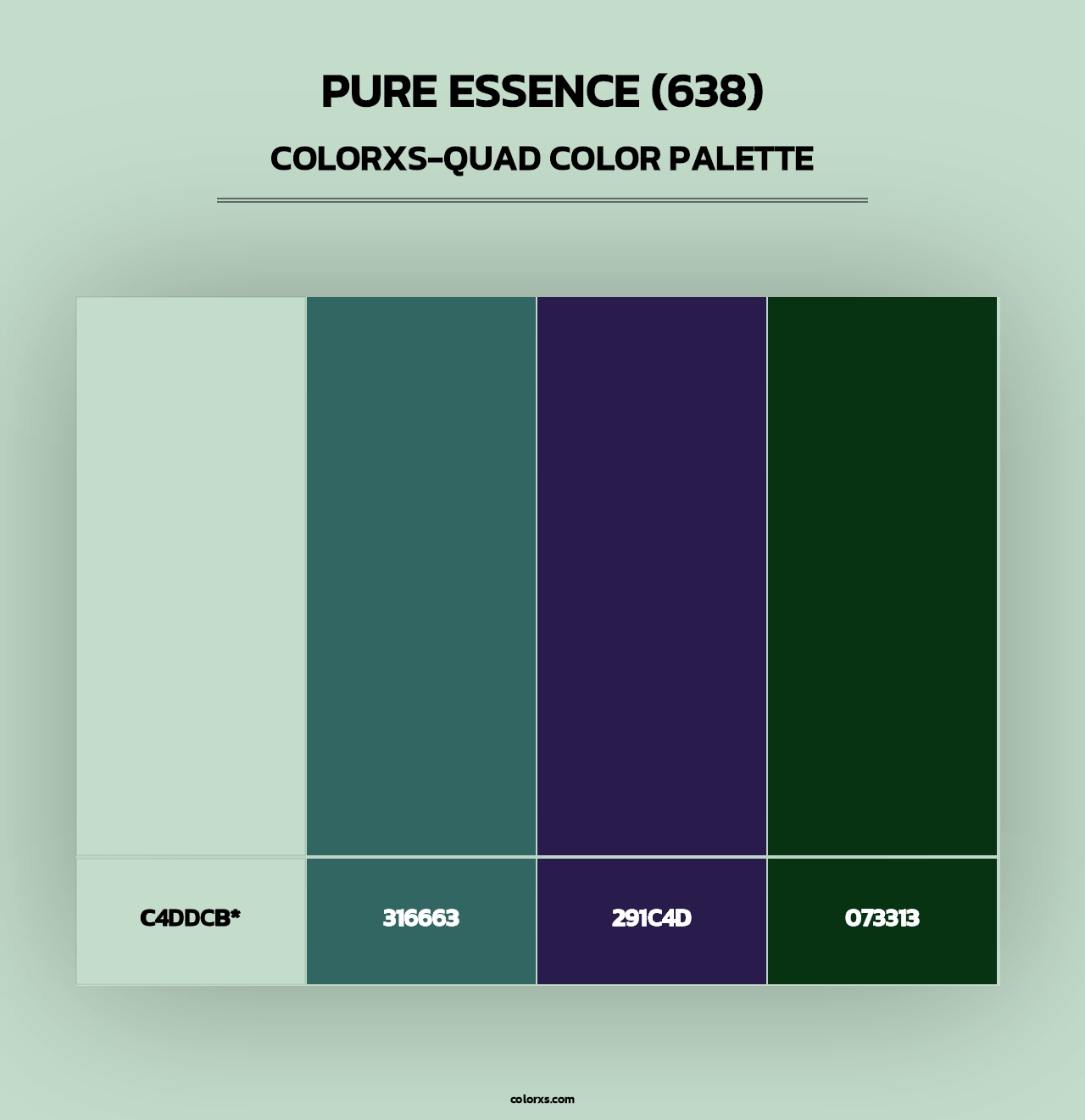 Pure Essence (638) - Colorxs Quad Palette