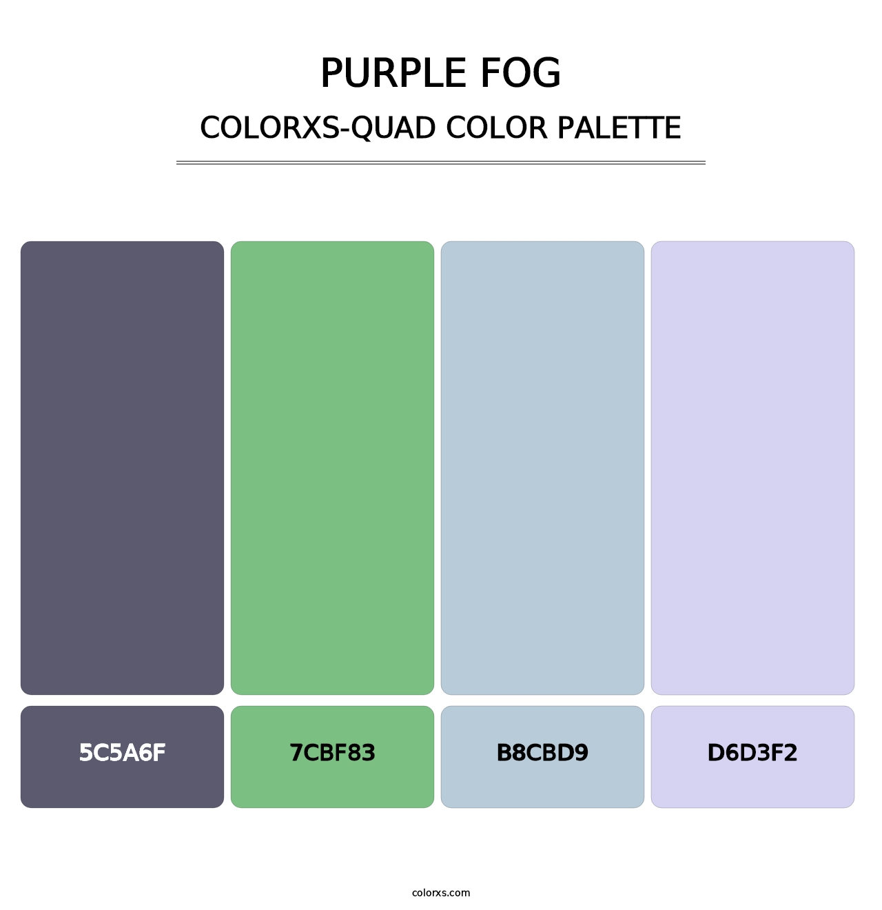 Purple Fog - Colorxs Quad Palette