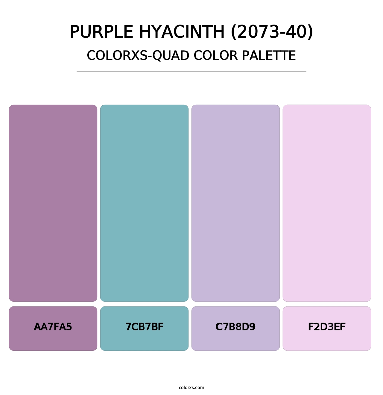 Purple Hyacinth (2073-40) - Colorxs Quad Palette
