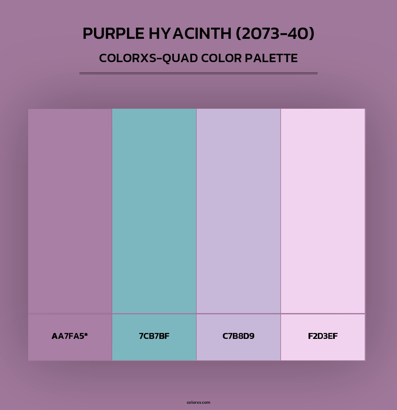 Purple Hyacinth (2073-40) - Colorxs Quad Palette