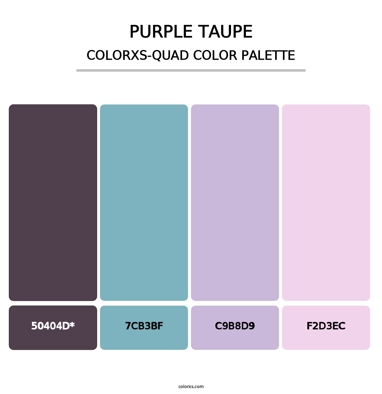 Purple Taupe - Colorxs Quad Palette
