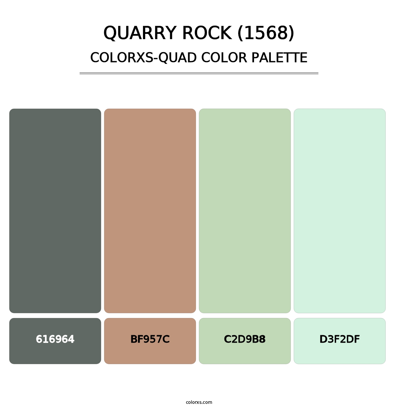 Quarry Rock (1568) - Colorxs Quad Palette