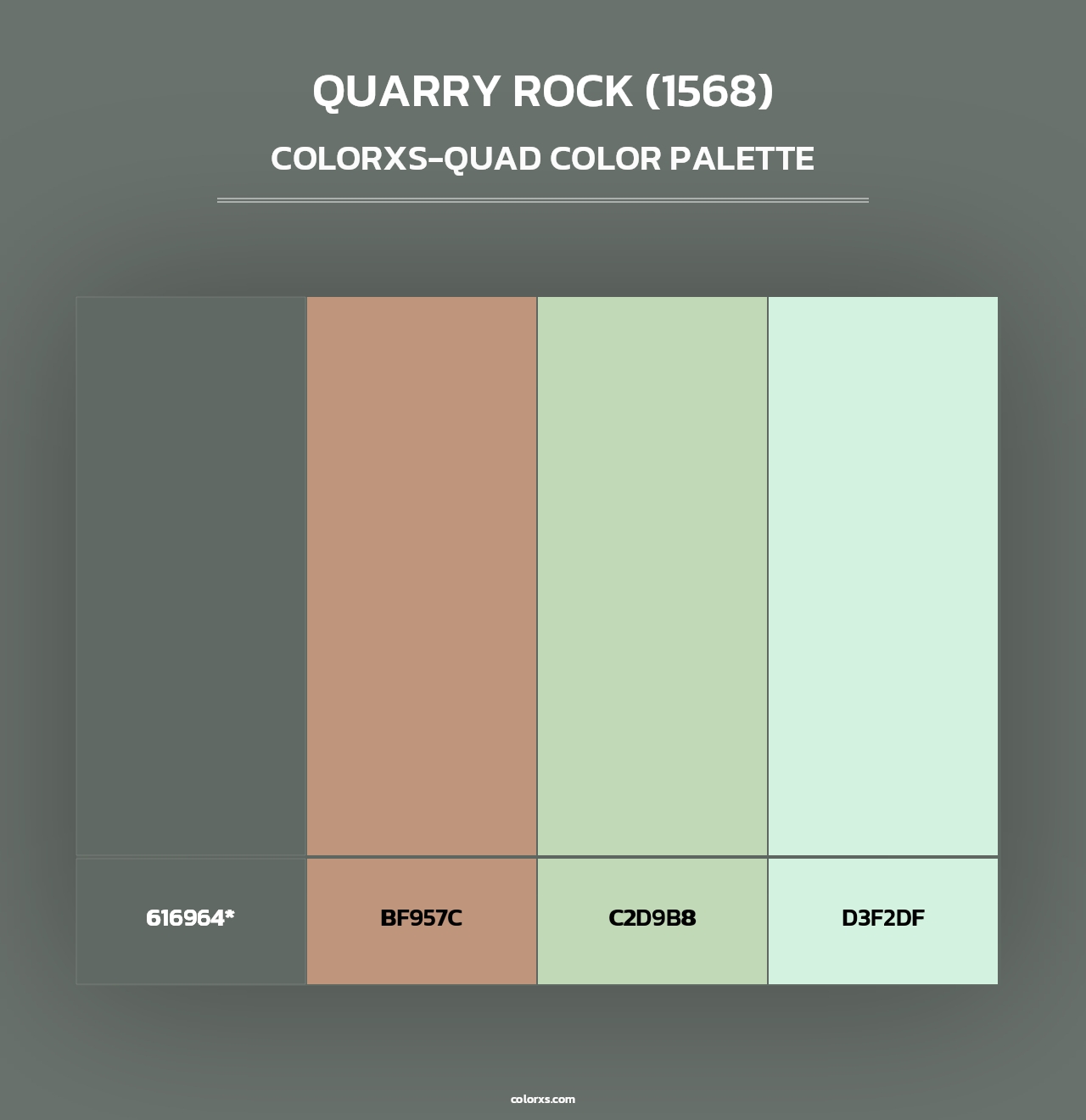 Quarry Rock (1568) - Colorxs Quad Palette