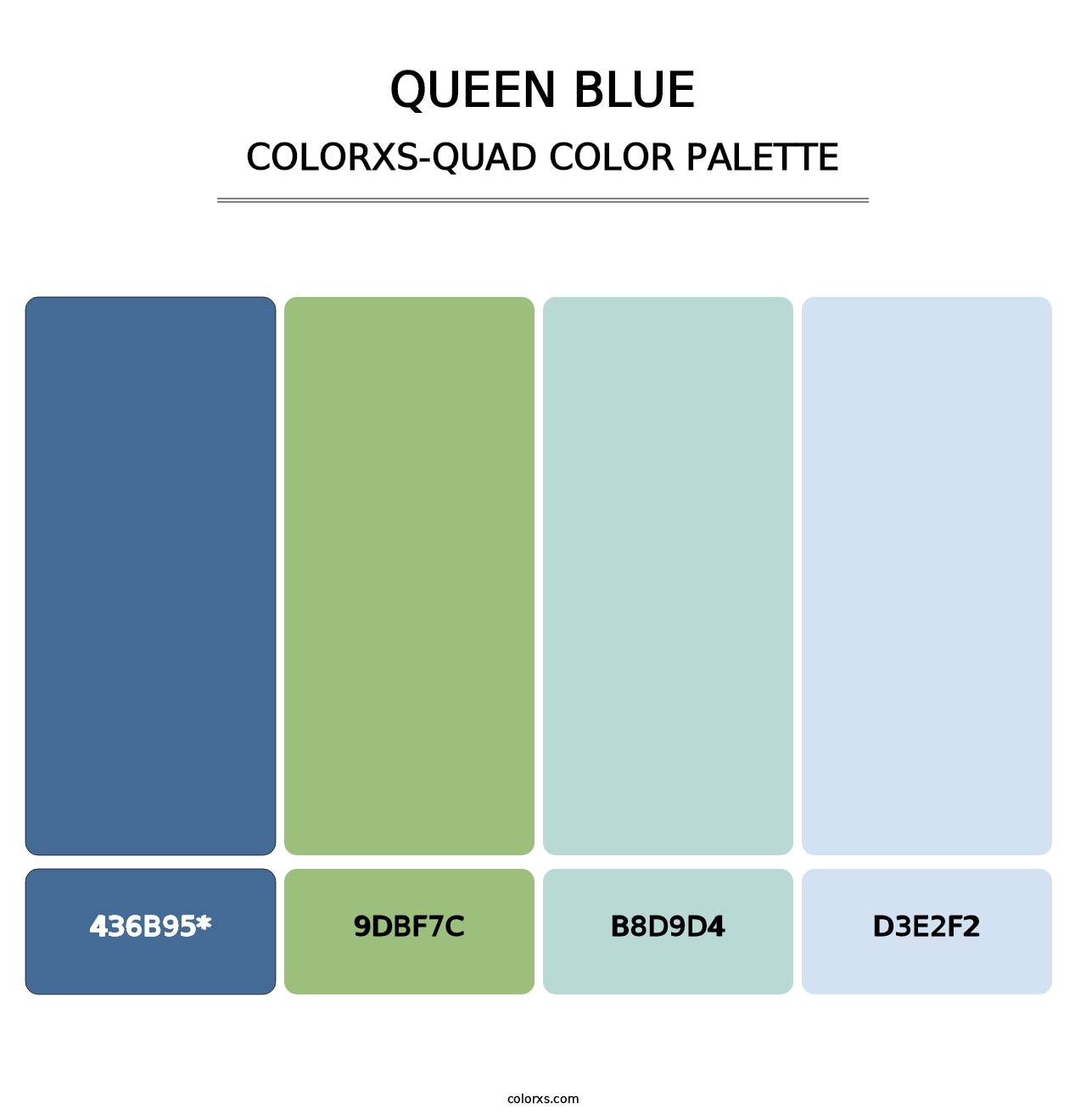 Queen Blue - Colorxs Quad Palette