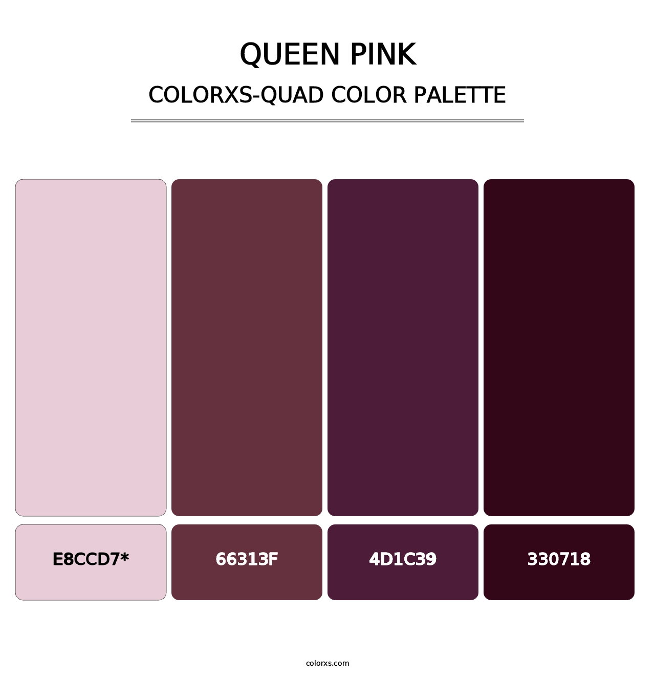 Queen Pink - Colorxs Quad Palette