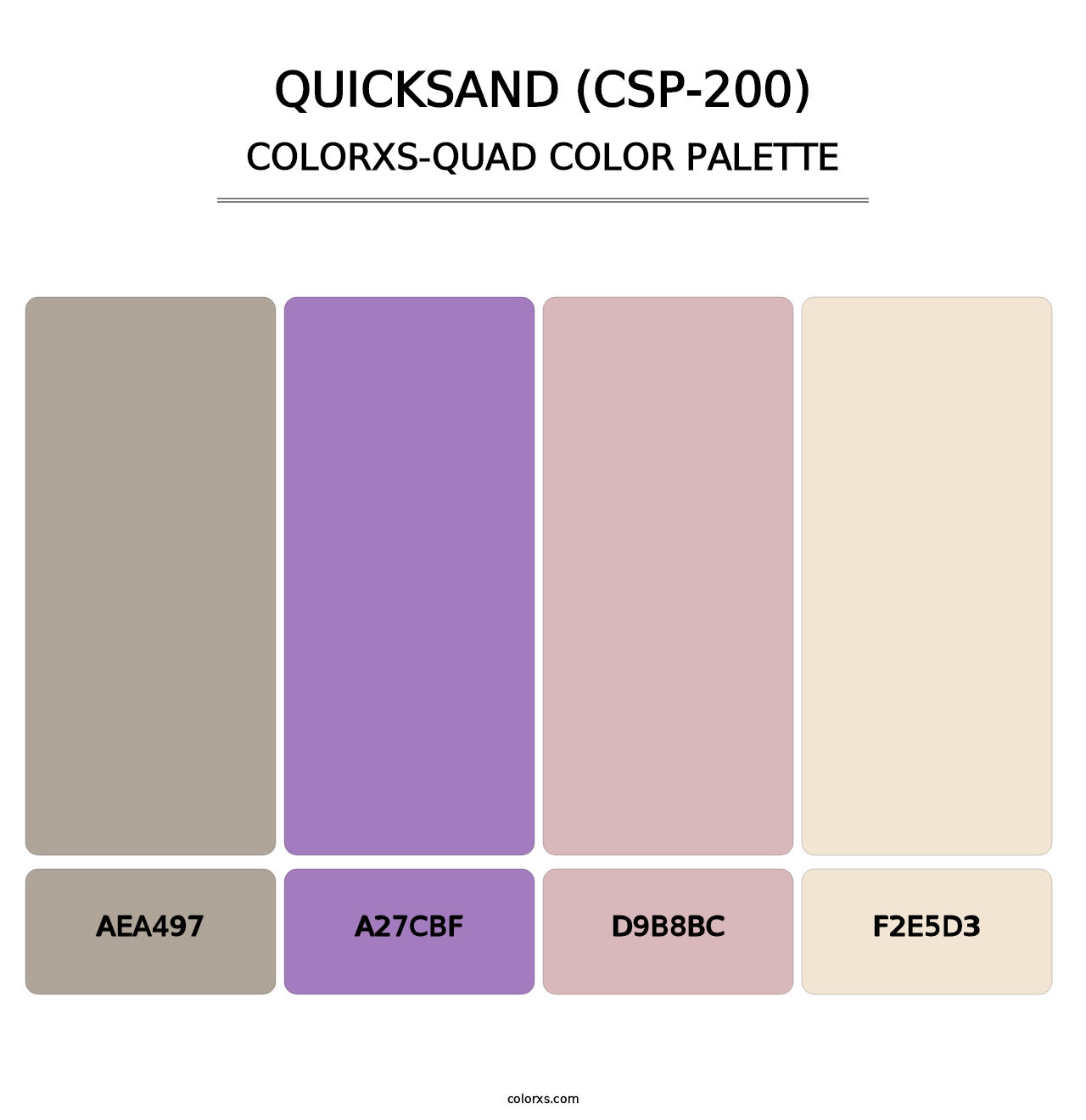 Quicksand (CSP-200) - Colorxs Quad Palette