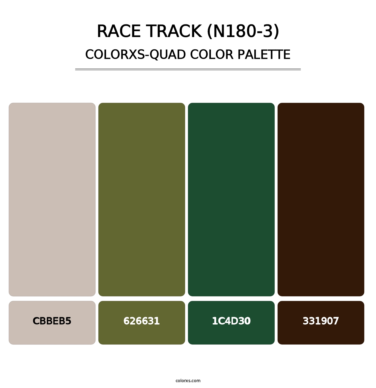 Race Track (N180-3) - Colorxs Quad Palette