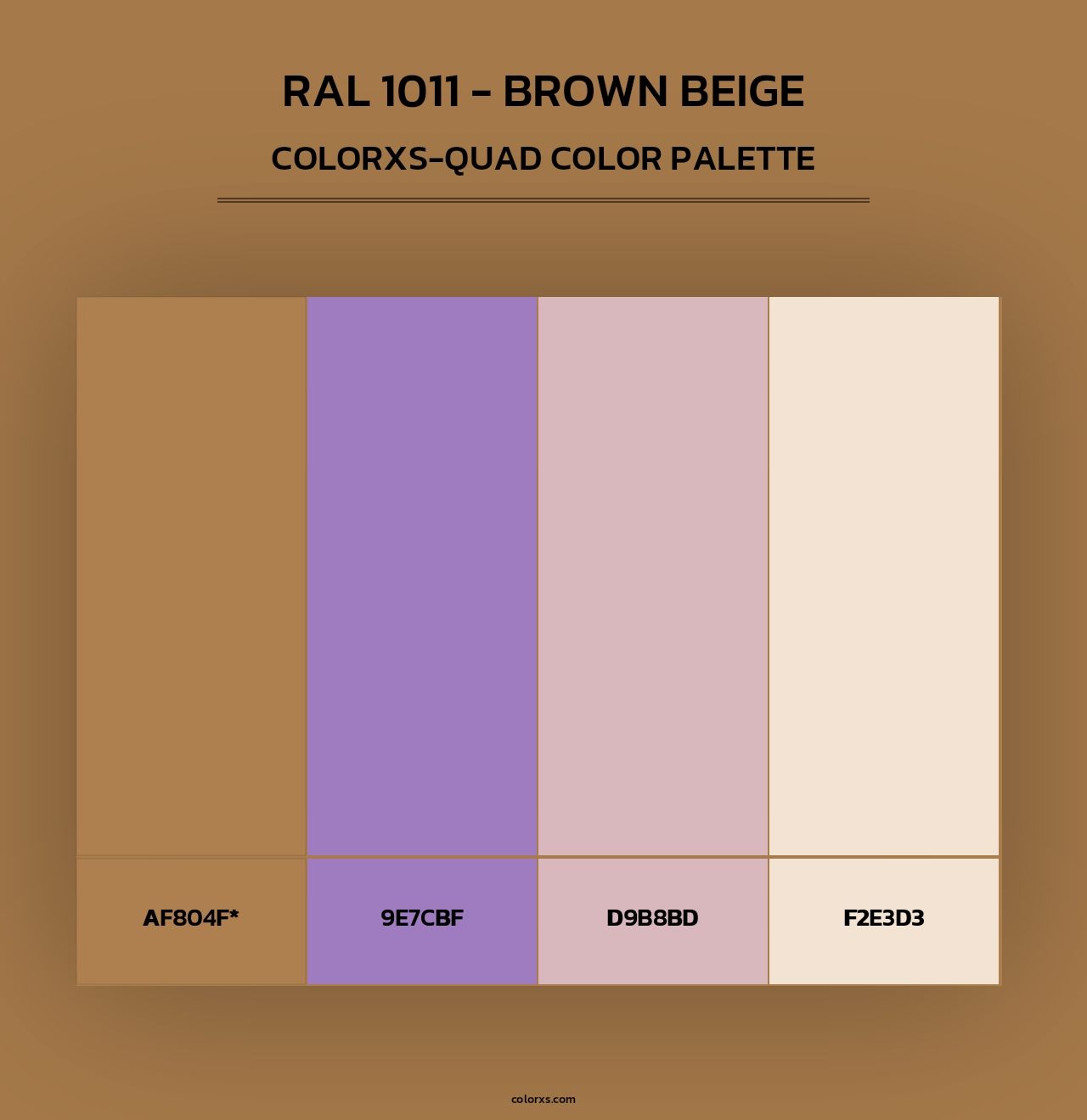RAL 1011 - Brown Beige - Colorxs Quad Palette