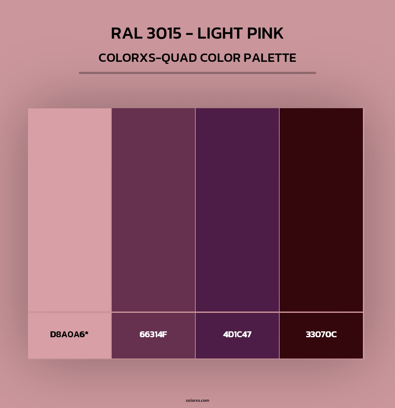RAL 3015 - Light Pink - Colorxs Quad Palette