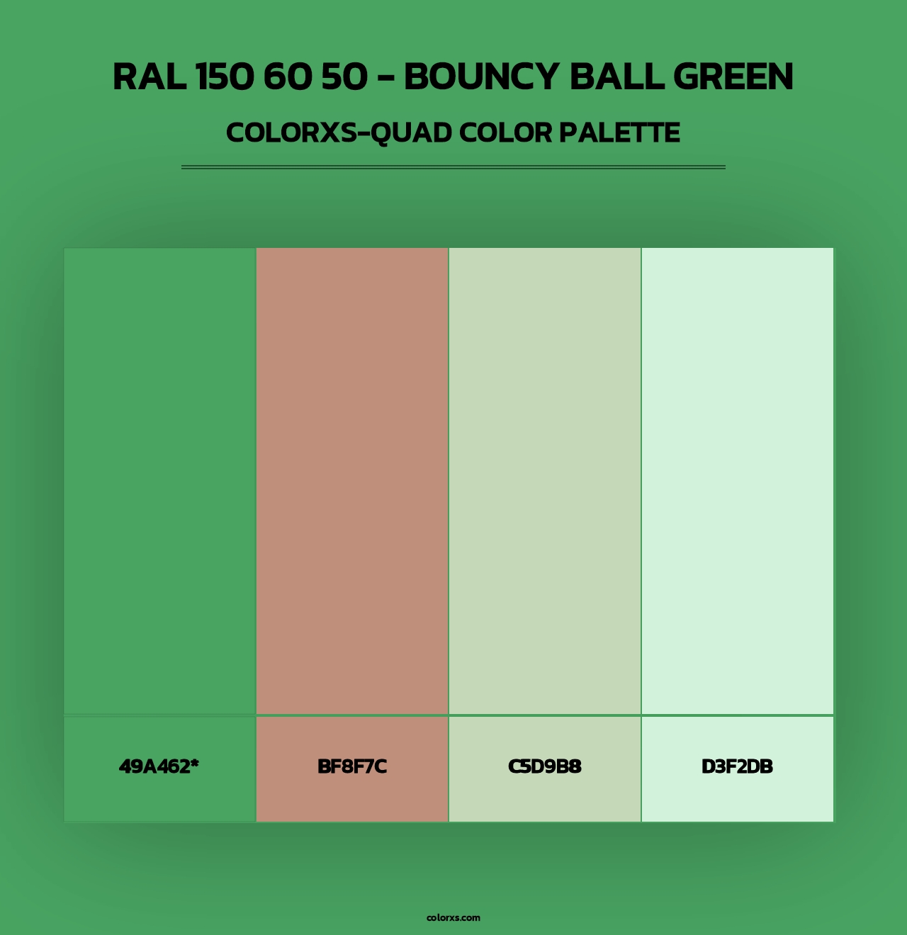 RAL 150 60 50 - Bouncy Ball Green - Colorxs Quad Palette