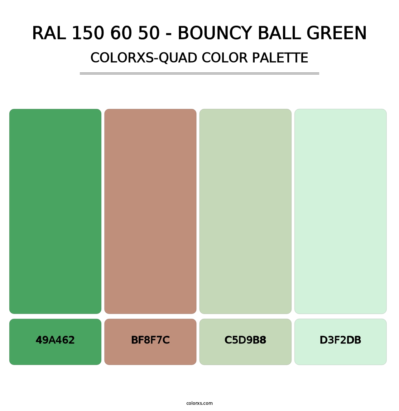 RAL 150 60 50 - Bouncy Ball Green - Colorxs Quad Palette