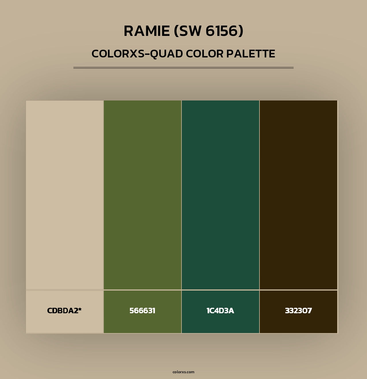 Ramie (SW 6156) - Colorxs Quad Palette