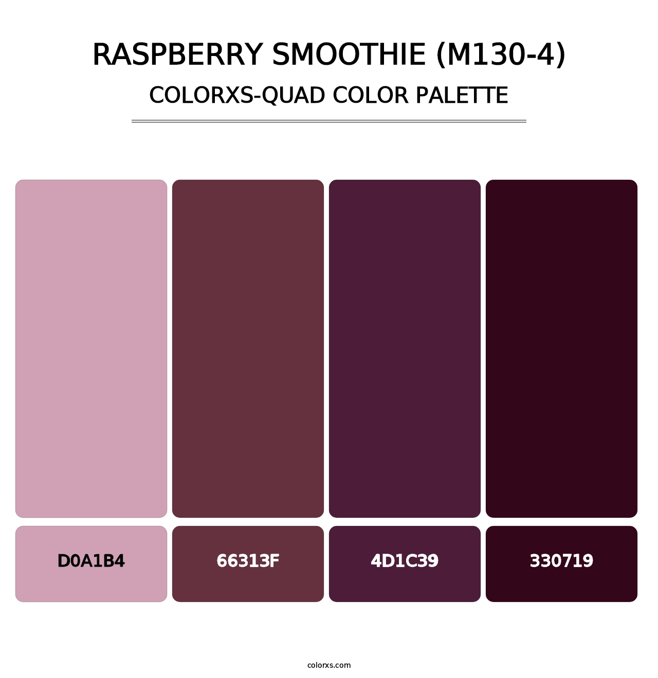 Raspberry Smoothie (M130-4) - Colorxs Quad Palette