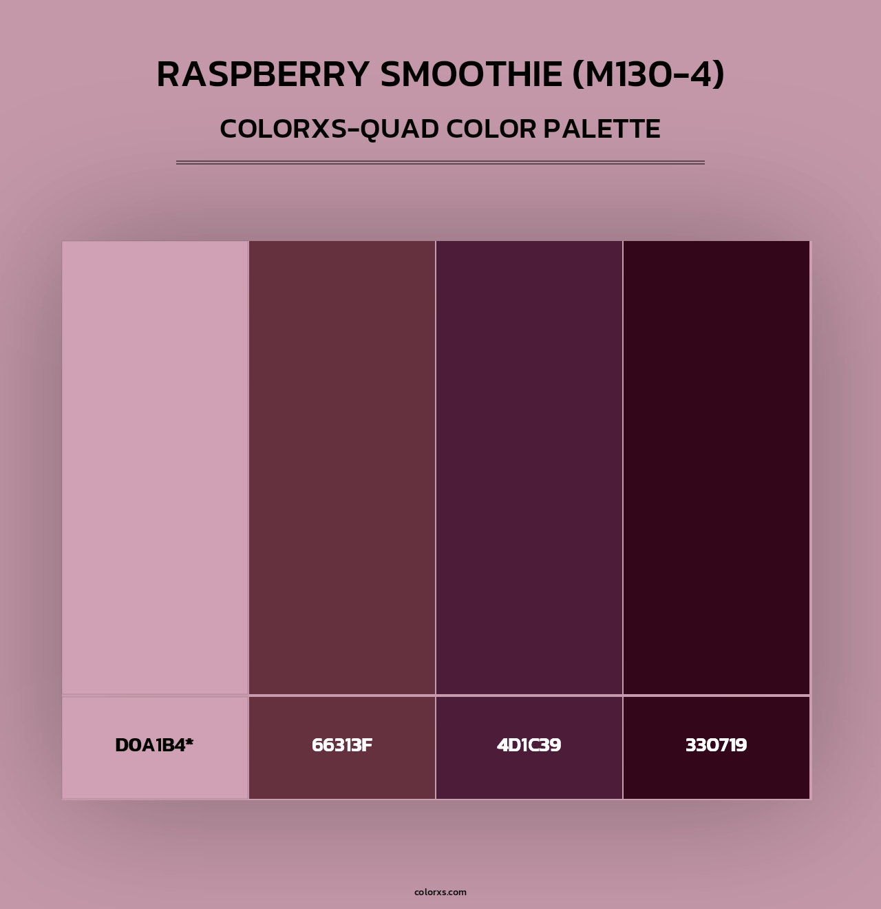 Raspberry Smoothie (M130-4) - Colorxs Quad Palette
