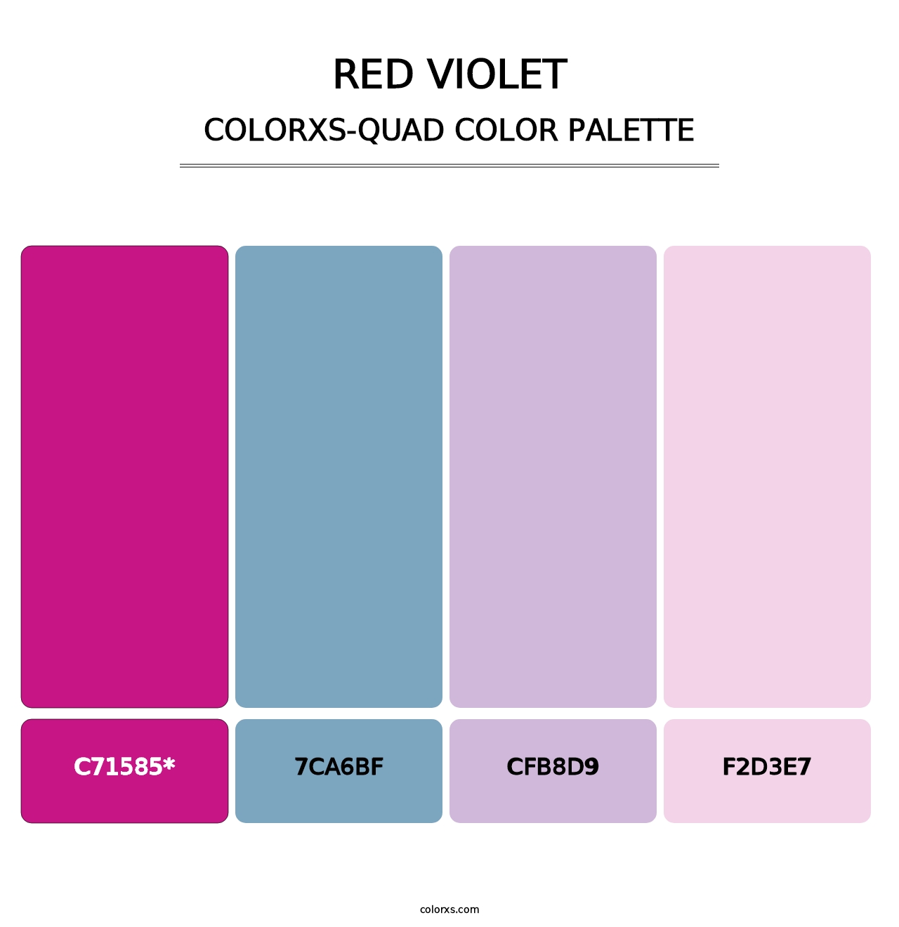Red Violet - Colorxs Quad Palette