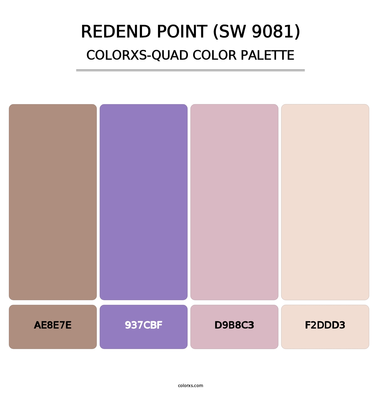 Redend Point (SW 9081) - Colorxs Quad Palette