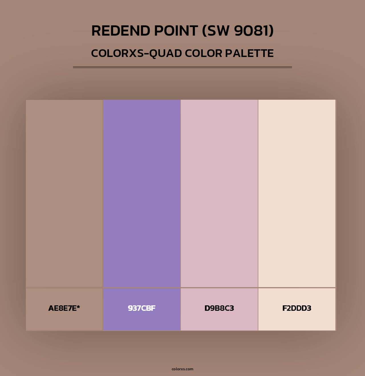 Redend Point (SW 9081) - Colorxs Quad Palette