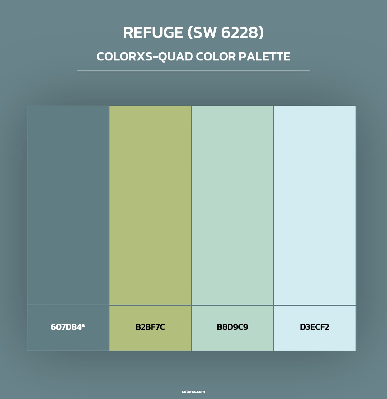 Refuge (SW 6228) - Colorxs Quad Palette