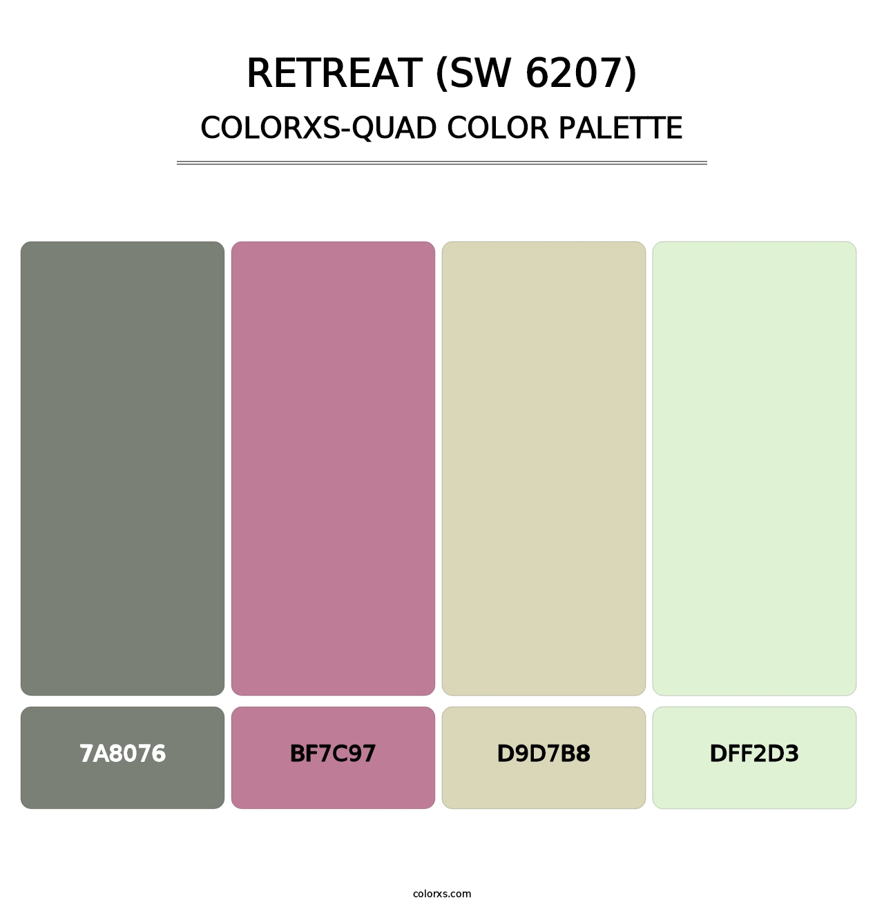 Retreat (SW 6207) - Colorxs Quad Palette