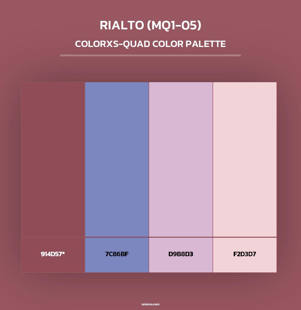 Rialto (MQ1-05) - Colorxs Quad Palette