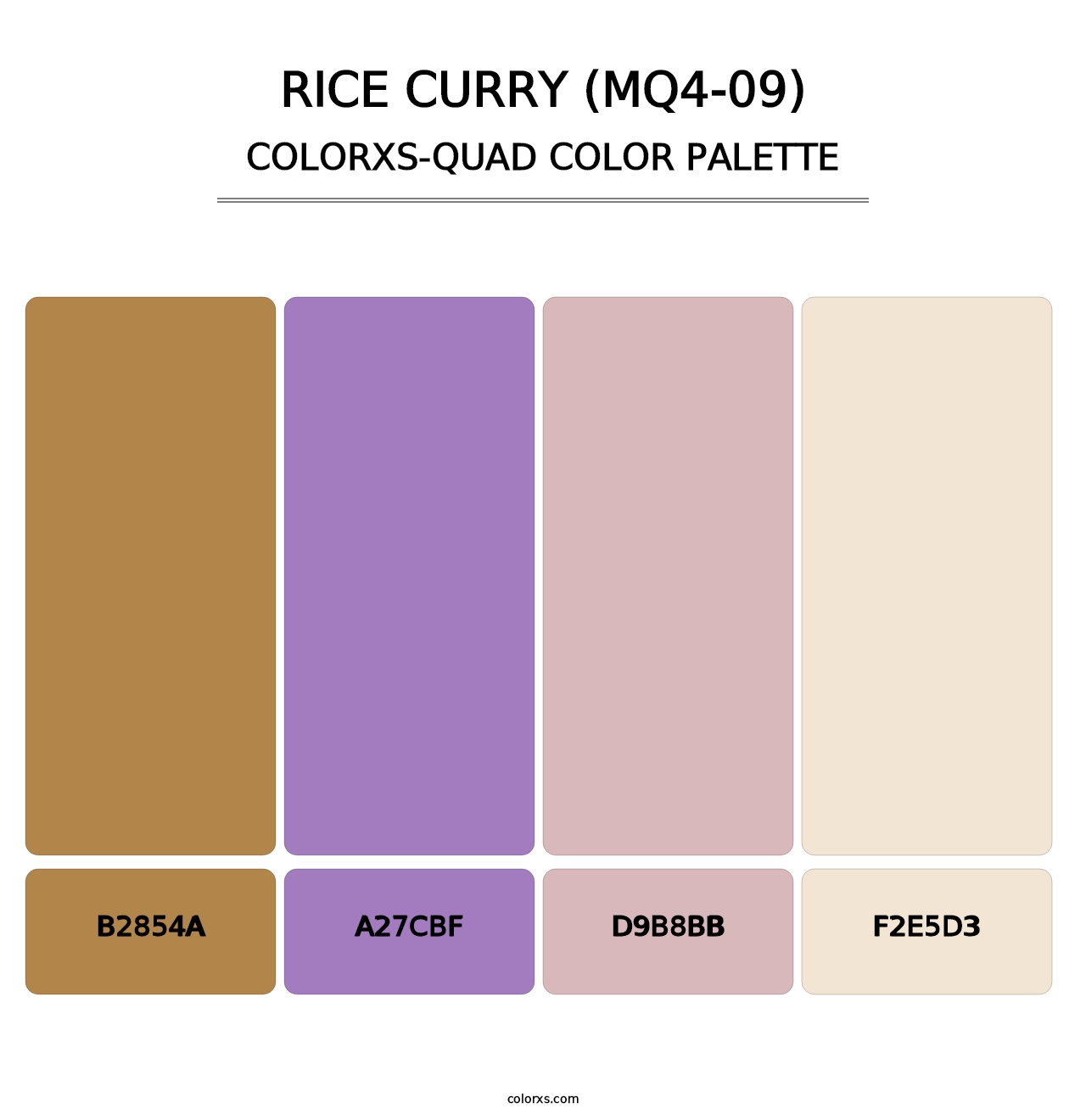 Rice Curry (MQ4-09) - Colorxs Quad Palette