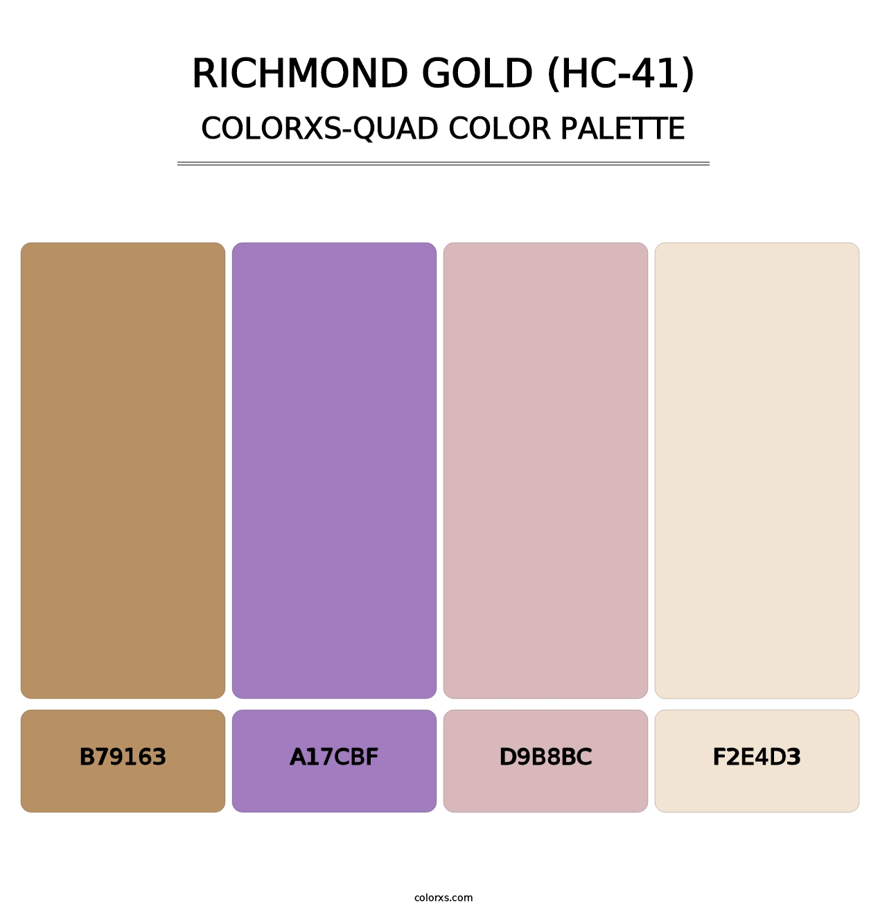 Richmond Gold (HC-41) - Colorxs Quad Palette