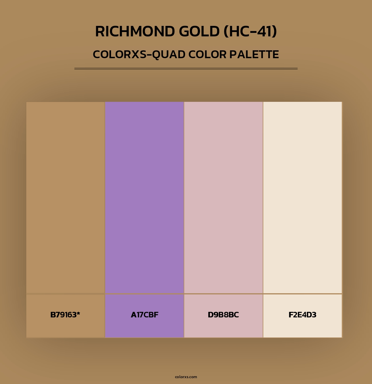 Richmond Gold (HC-41) - Colorxs Quad Palette
