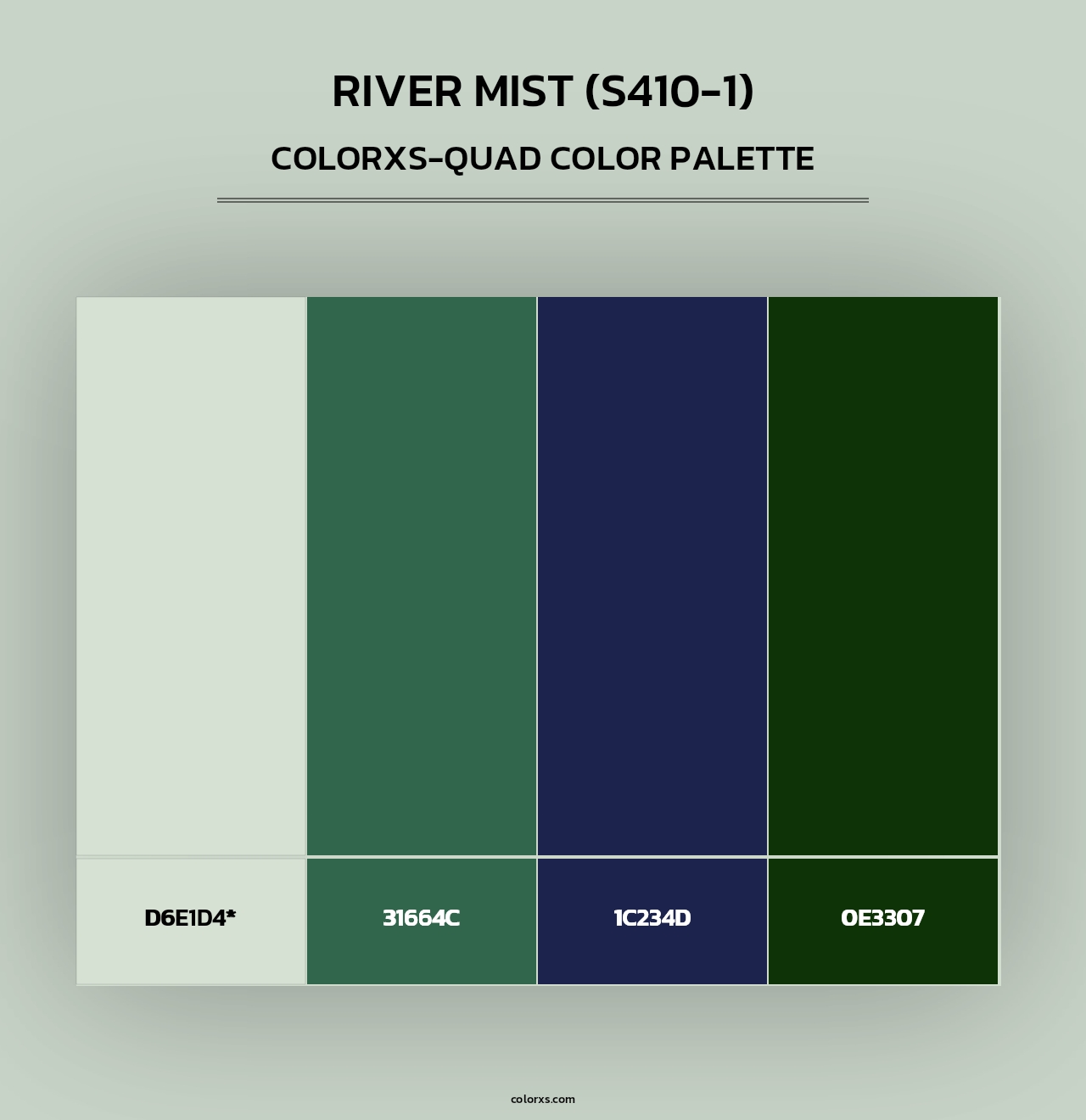 River Mist (S410-1) - Colorxs Quad Palette