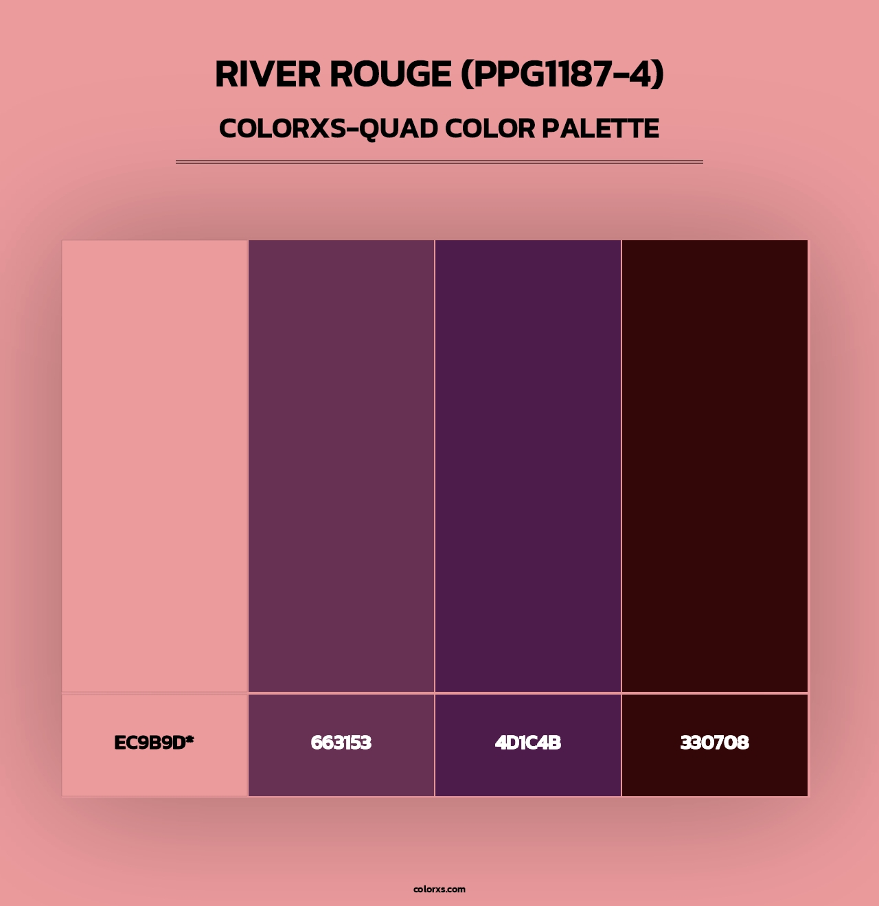 River Rouge (PPG1187-4) - Colorxs Quad Palette