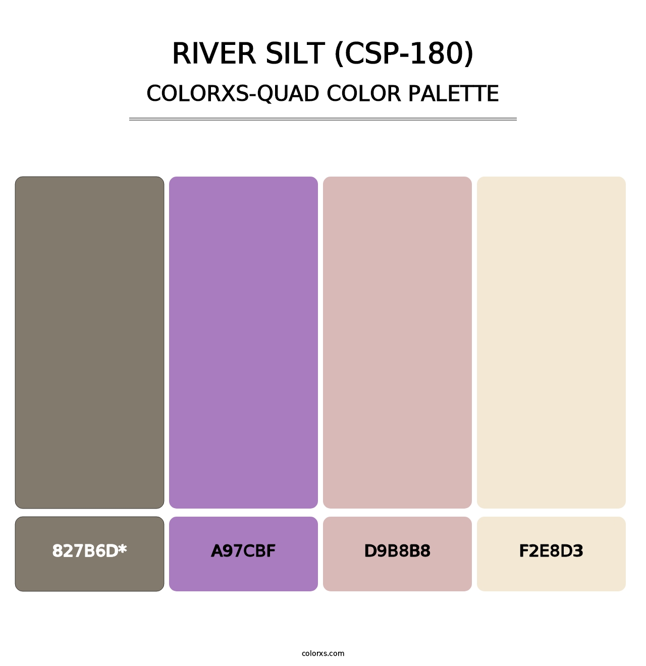 River Silt (CSP-180) - Colorxs Quad Palette