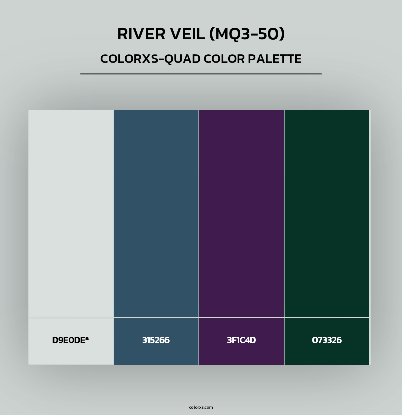 River Veil (MQ3-50) - Colorxs Quad Palette