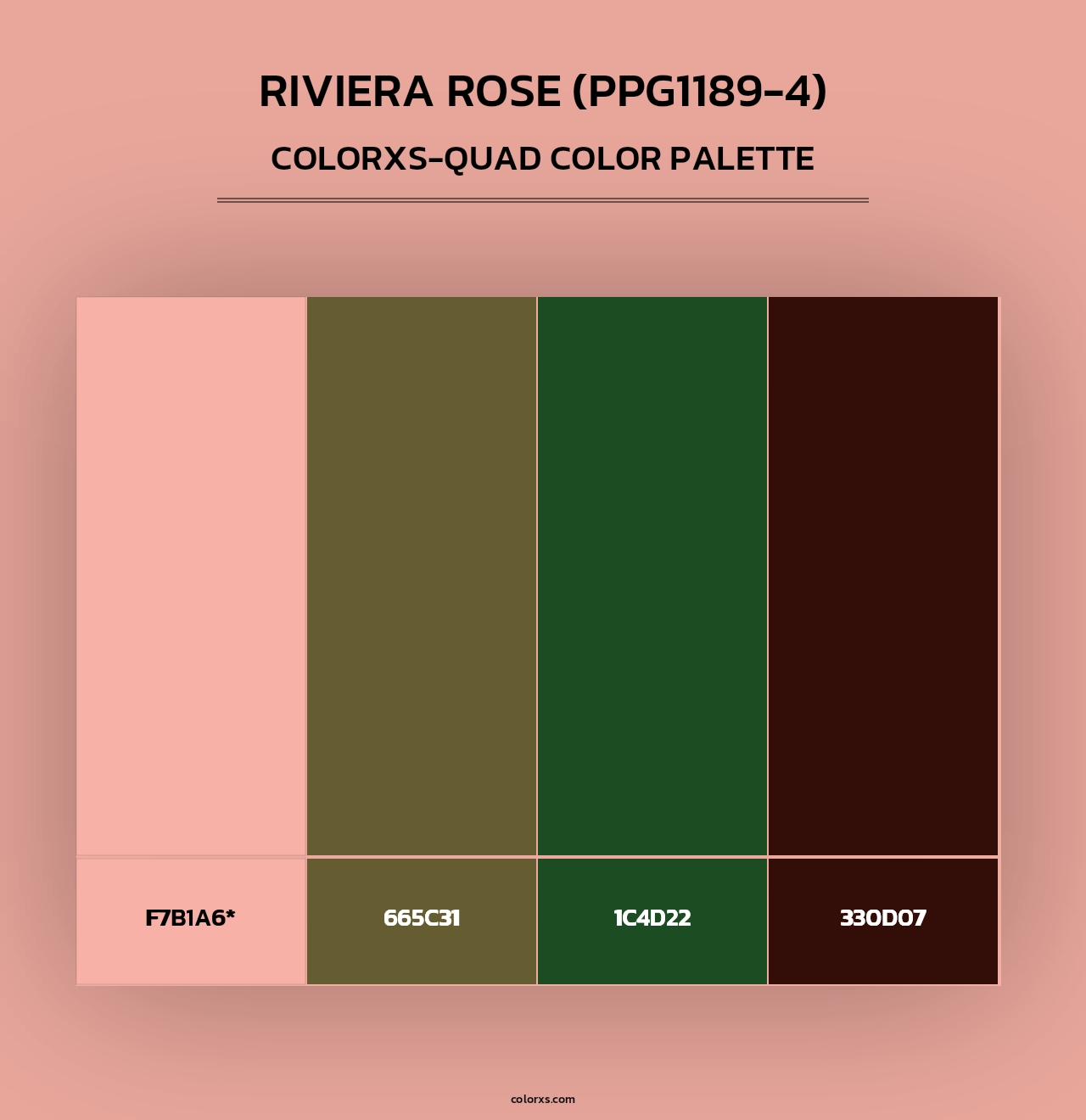 Riviera Rose (PPG1189-4) - Colorxs Quad Palette