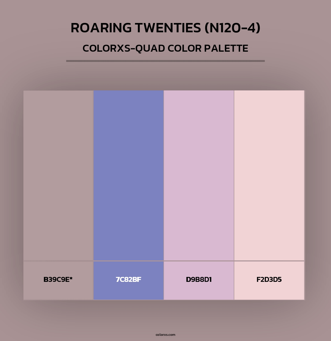 Roaring Twenties (N120-4) - Colorxs Quad Palette