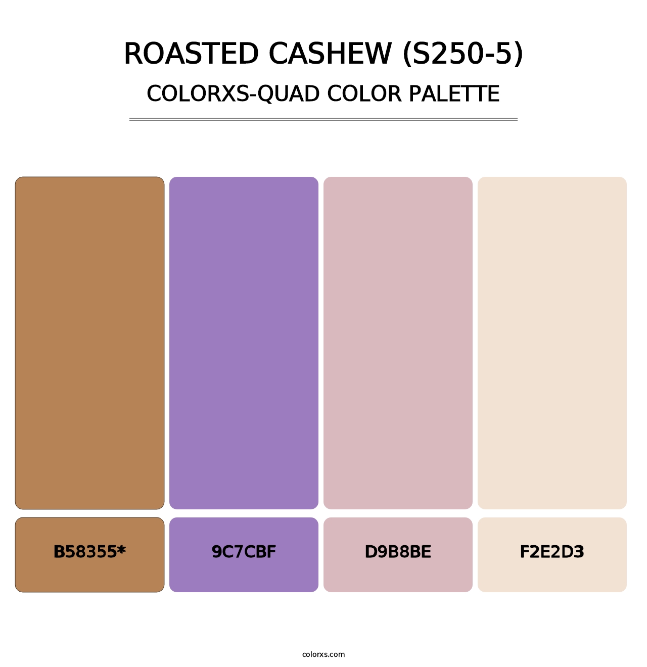 Roasted Cashew (S250-5) - Colorxs Quad Palette