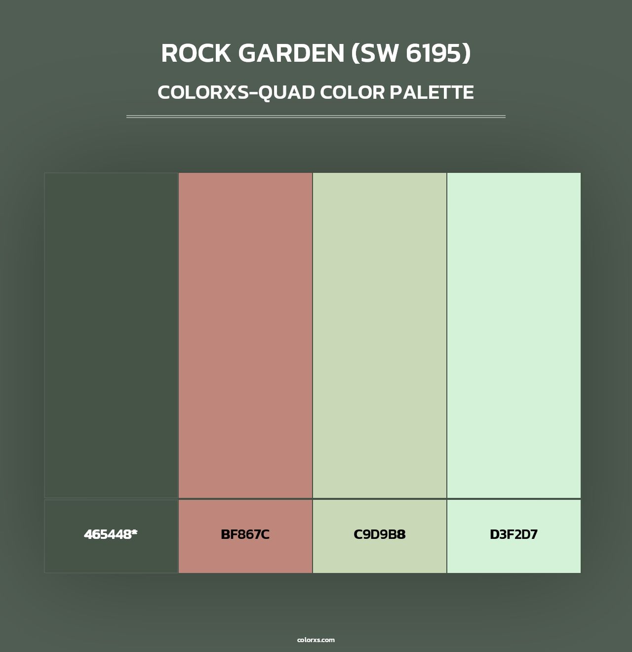 Rock Garden (SW 6195) - Colorxs Quad Palette