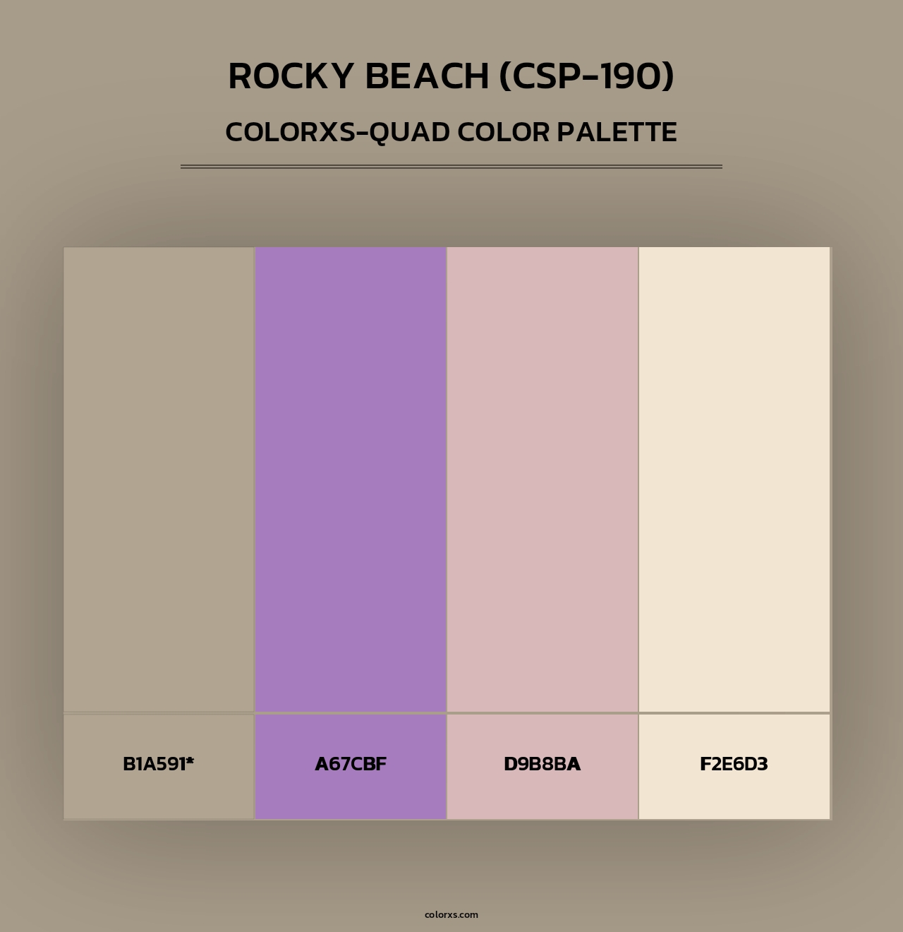 Rocky Beach (CSP-190) - Colorxs Quad Palette
