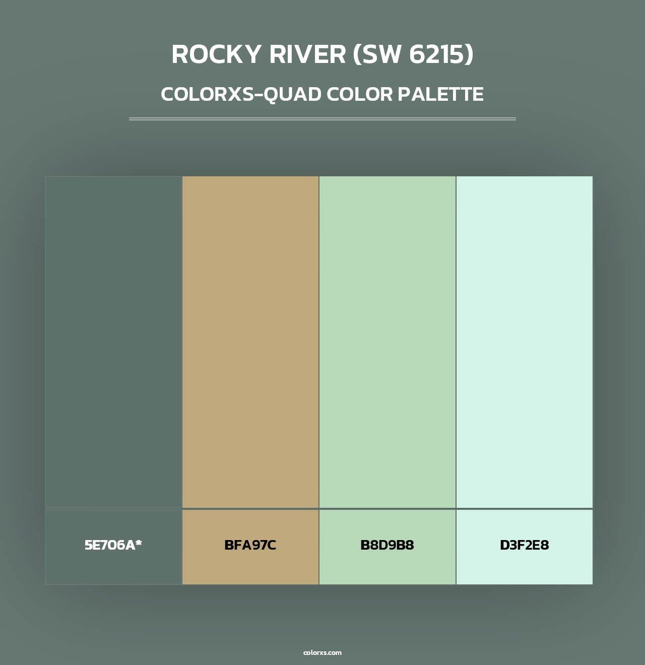 Rocky River (SW 6215) - Colorxs Quad Palette
