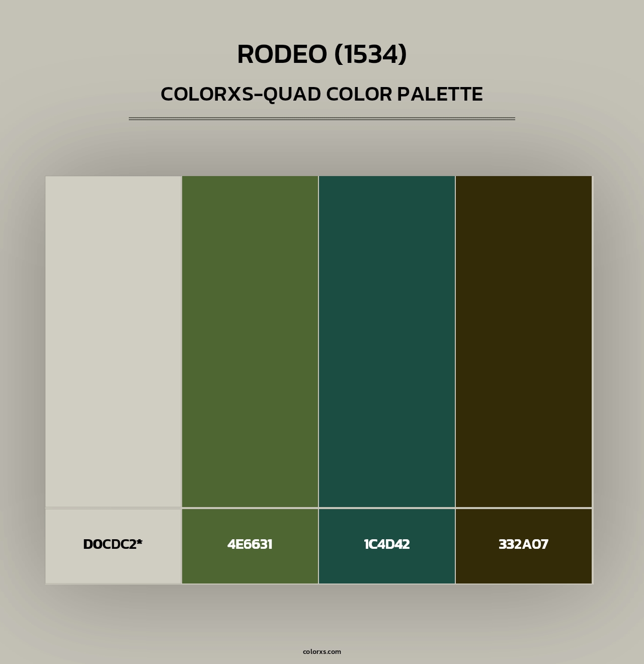 Rodeo (1534) - Colorxs Quad Palette