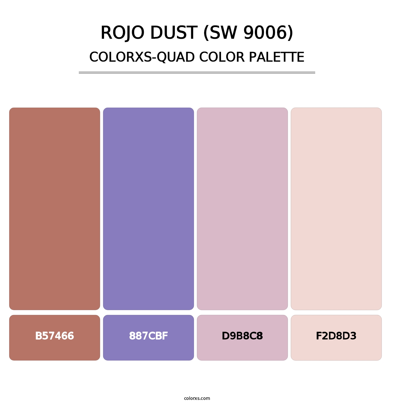 Rojo Dust (SW 9006) - Colorxs Quad Palette