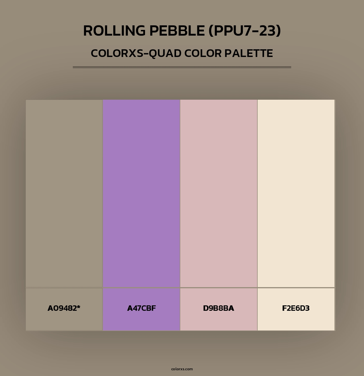 Rolling Pebble (PPU7-23) - Colorxs Quad Palette