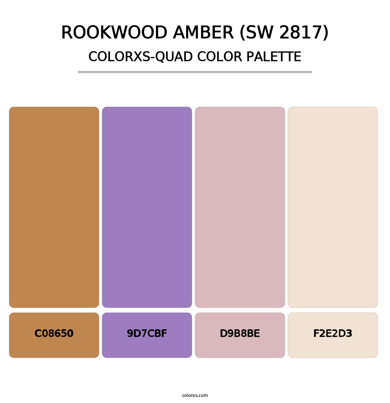 Rookwood Amber (SW 2817) - Colorxs Quad Palette