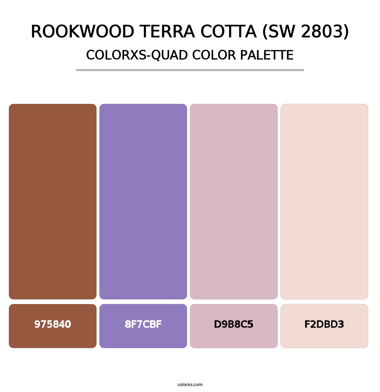 Rookwood Terra Cotta (SW 2803) - Colorxs Quad Palette