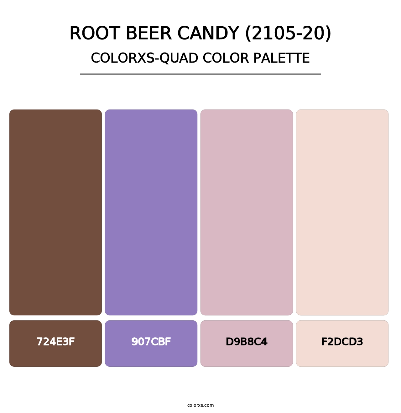 Root Beer Candy (2105-20) - Colorxs Quad Palette