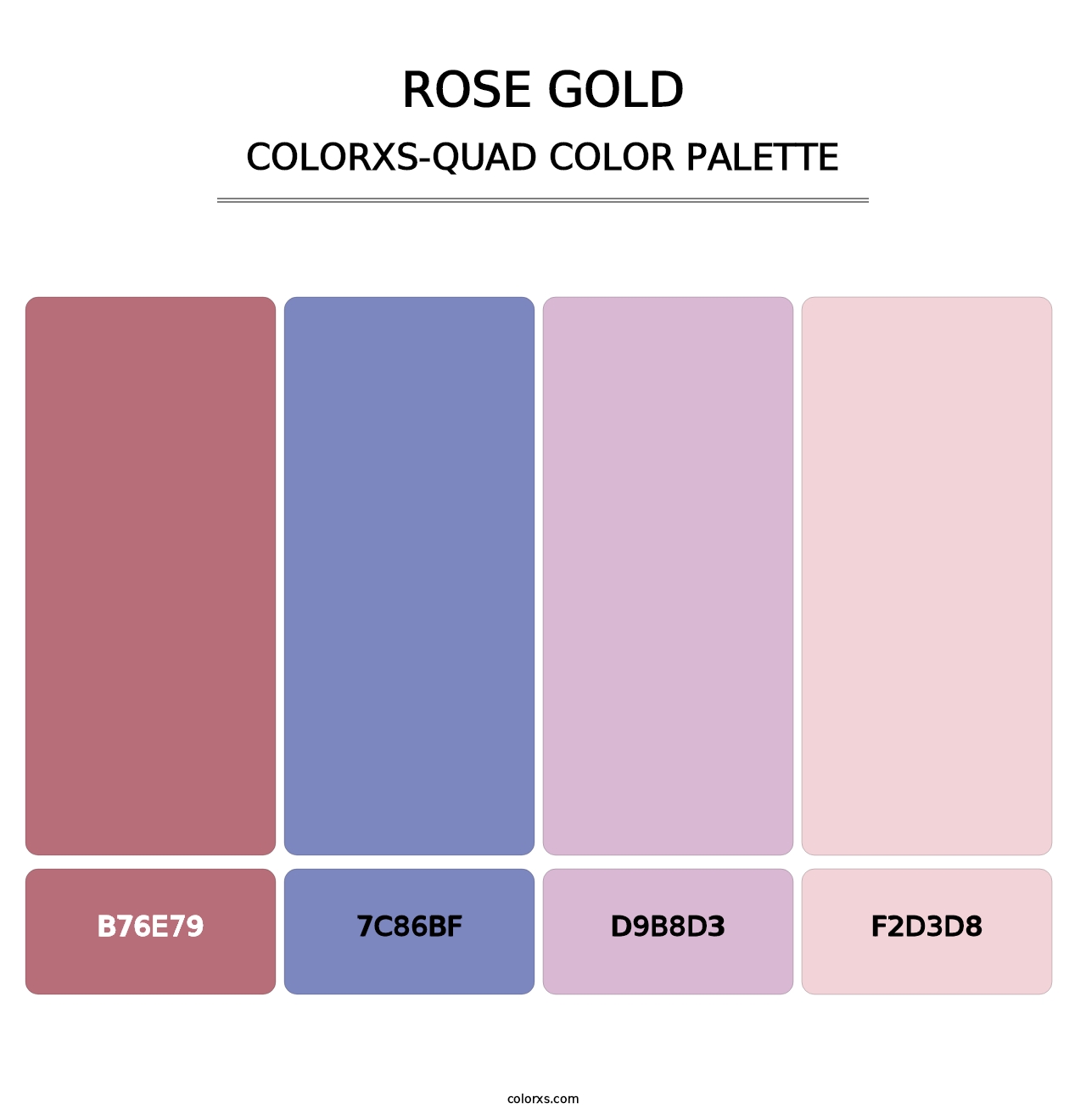 Rose Gold - Colorxs Quad Palette