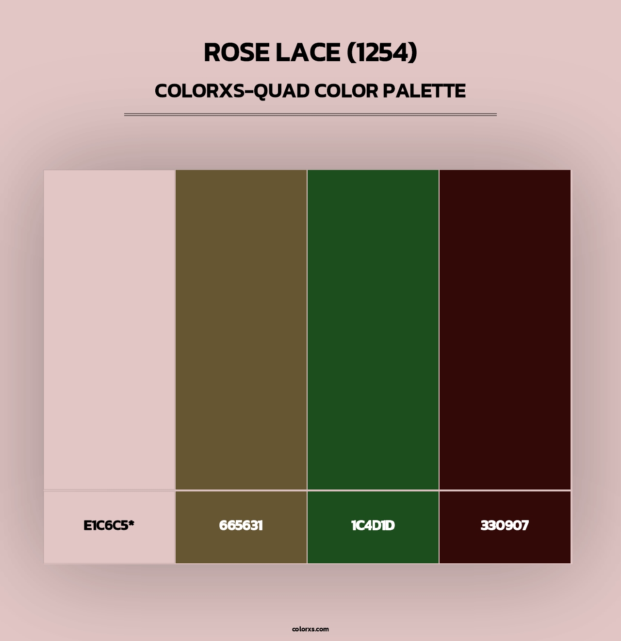 Rose Lace (1254) - Colorxs Quad Palette
