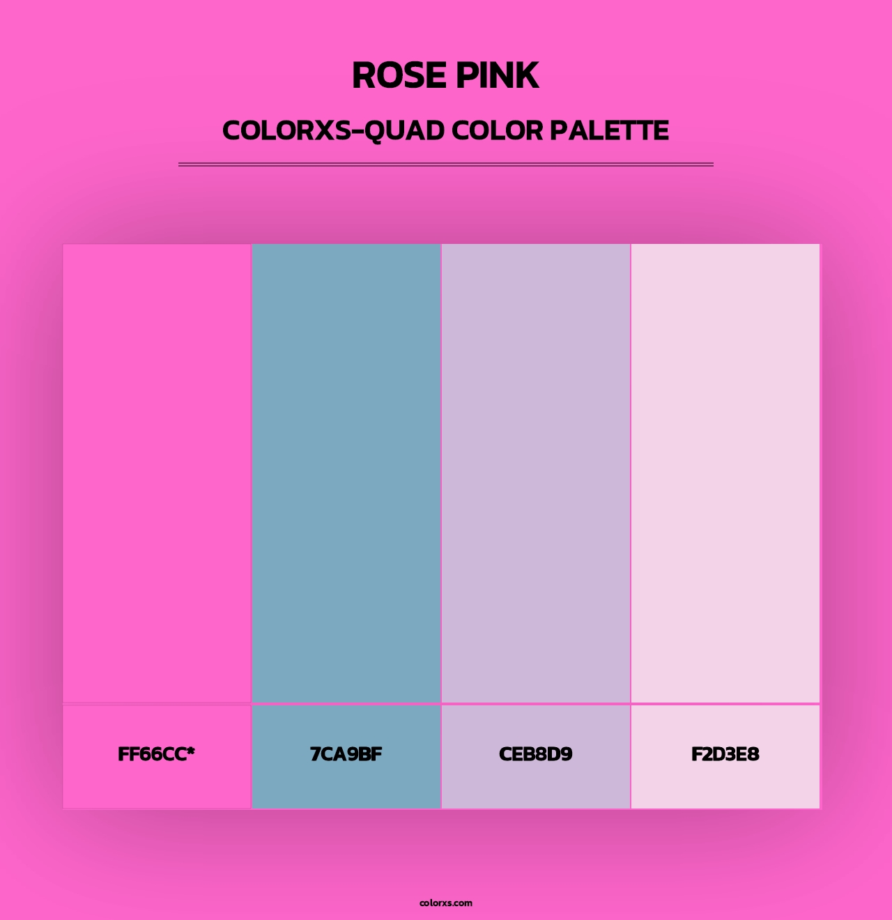Rose Pink - Colorxs Quad Palette