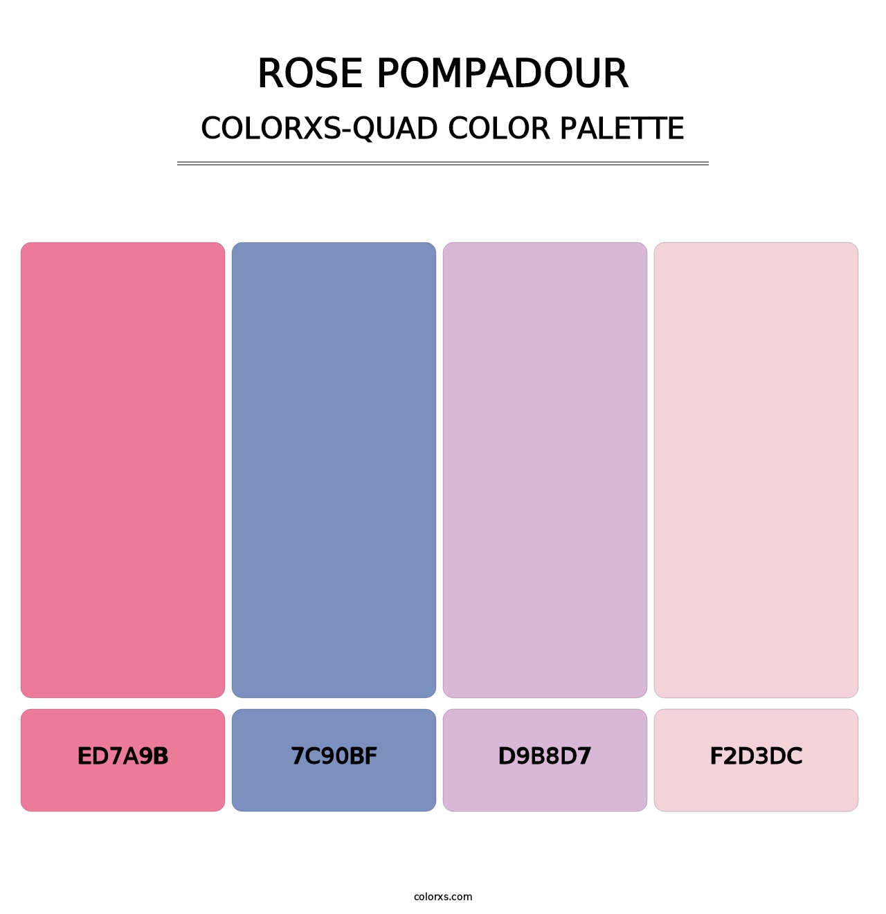 Rose Pompadour - Colorxs Quad Palette