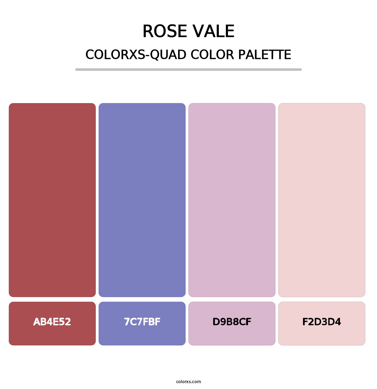 Rose Vale - Colorxs Quad Palette