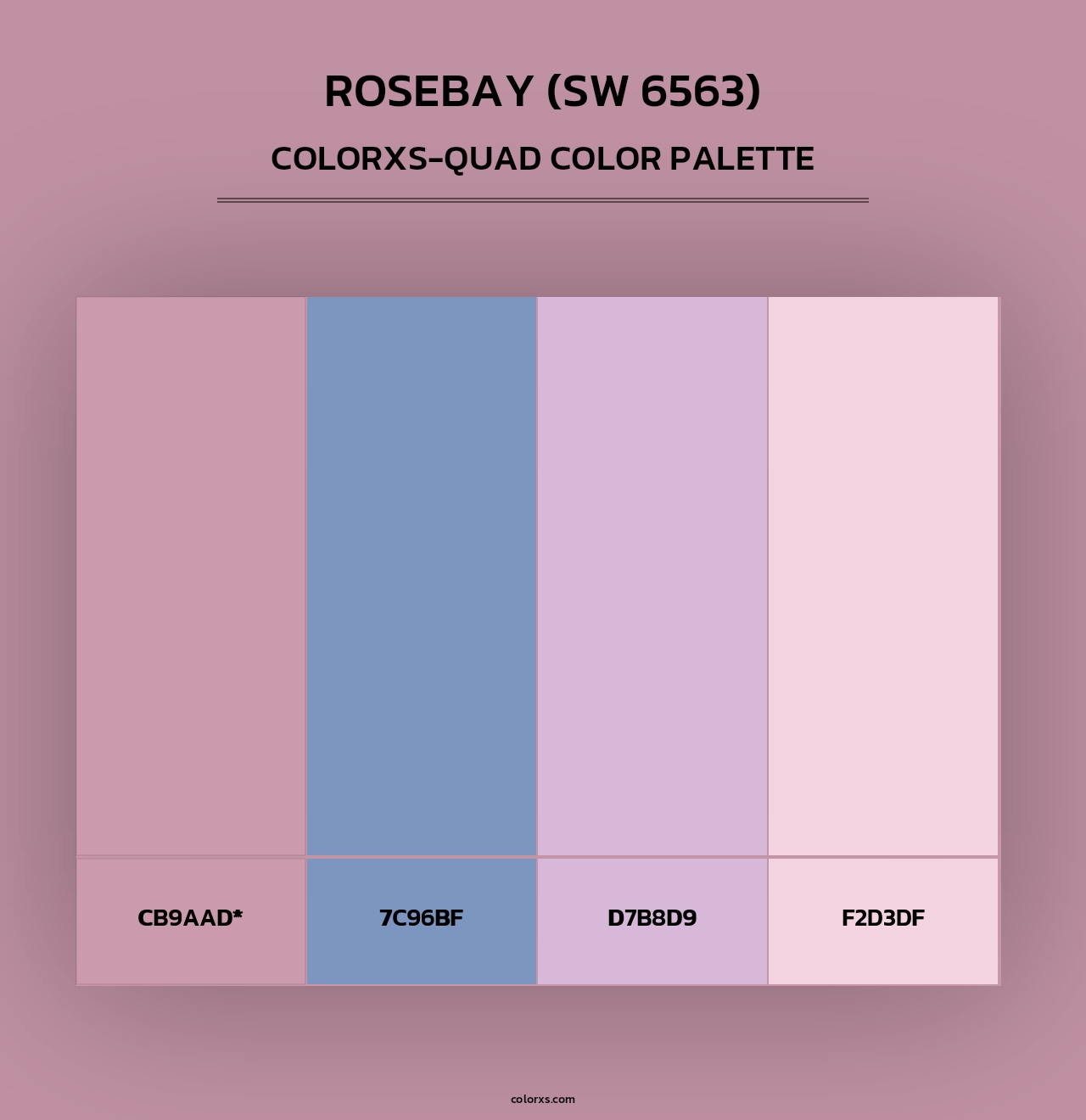 Rosebay (SW 6563) - Colorxs Quad Palette