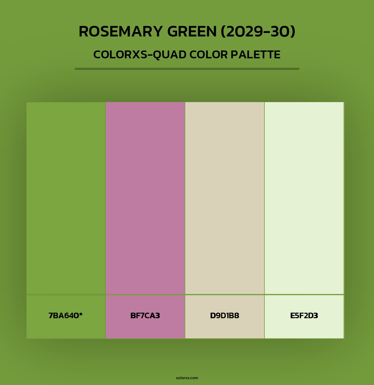 Rosemary Green (2029-30) - Colorxs Quad Palette